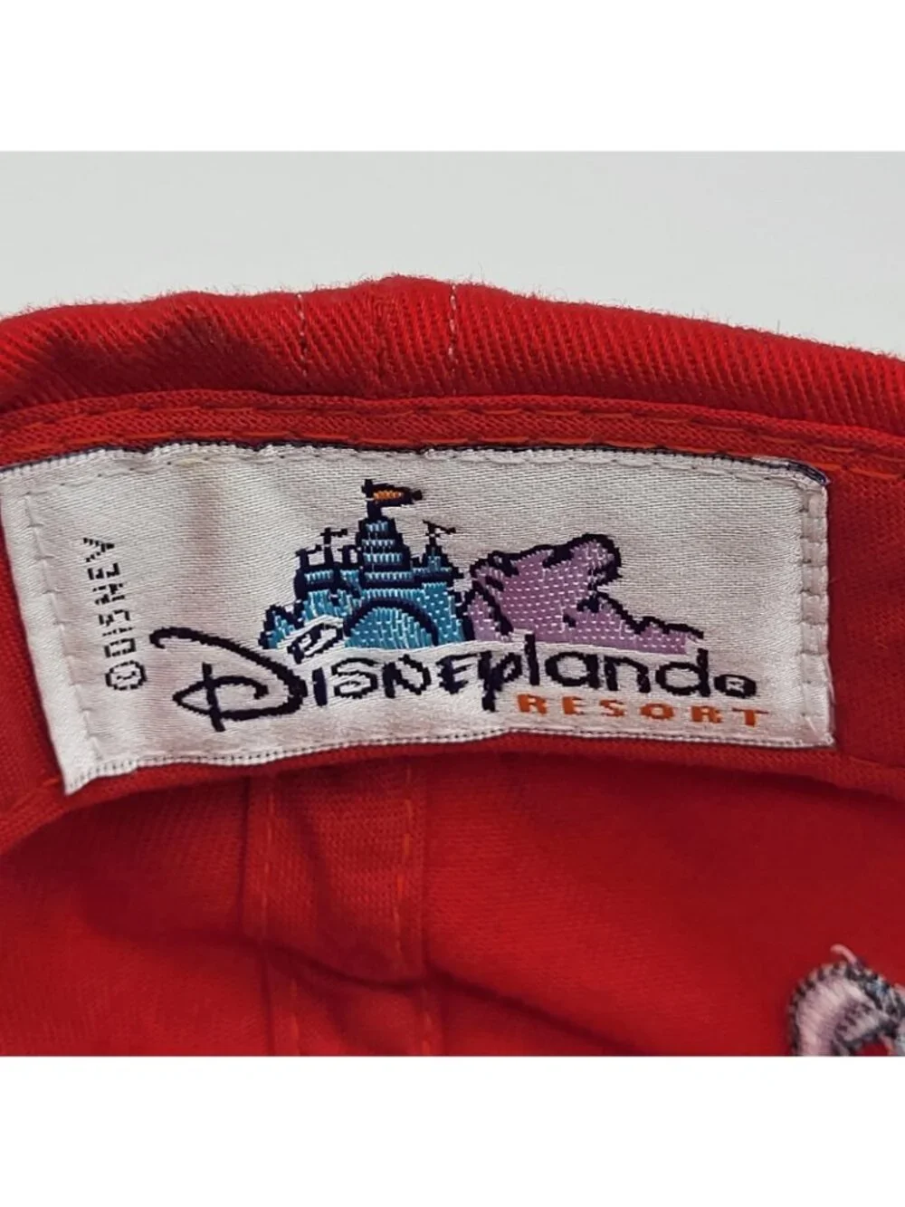 VTG Disneyland Resort 50TH anniversary red Baseball Cap Mickey Mouse Size Youth